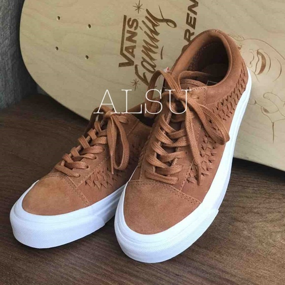 VANS Old Skool Weave Suede Grazed Ginger Kid’s - Picture 4 of 8